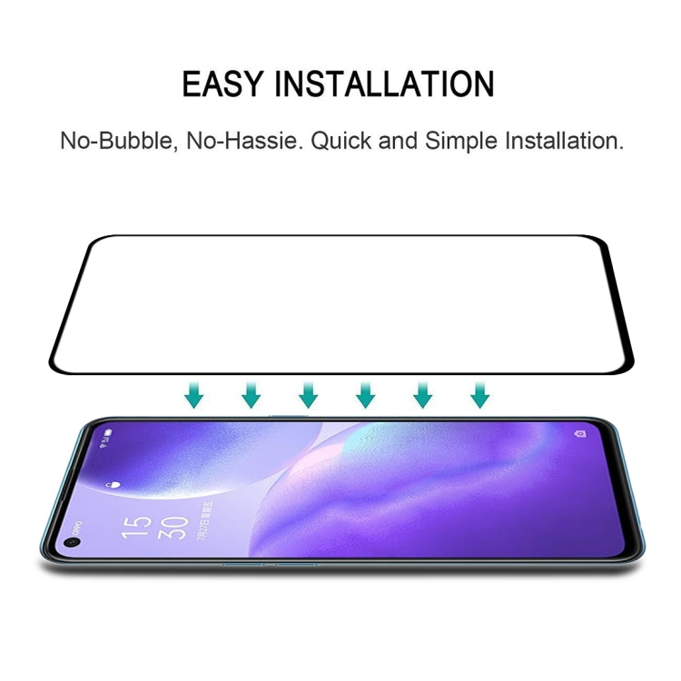 For OPPO Reno5 5G / 4G Full Glue Full Screen Tempered Glass Film - free shipping - PMC TechLife - Order now!