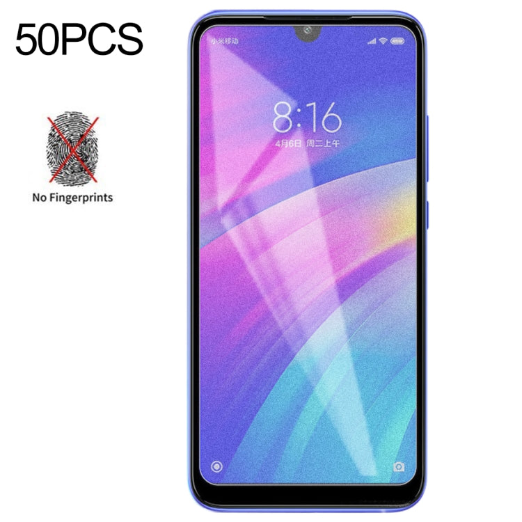 50 PCS Non-Full Matte Frosted Tempered Glass Film for Xiaomi Redmi 7, No Retail Package -  by PMC TechLife | Online Shopping South Africa | PMC TechLife