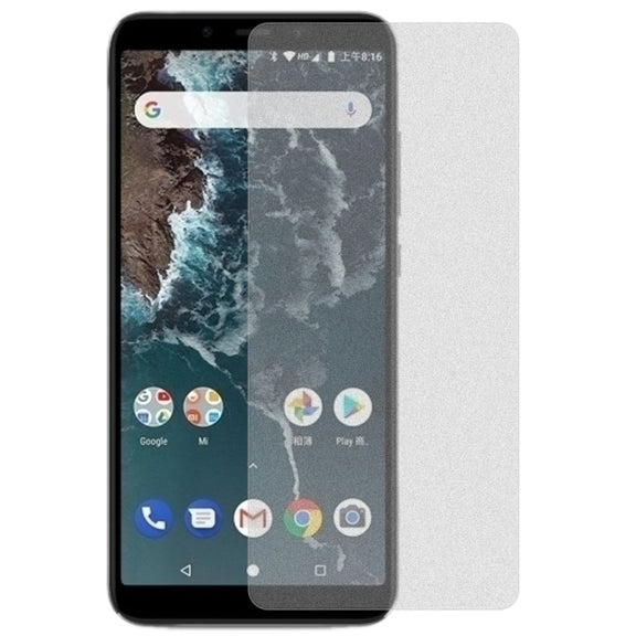 50 PCS Non-Full Matte Frosted Tempered Glass Film for Xiaomi Mi 6X / A2, No Retail Package