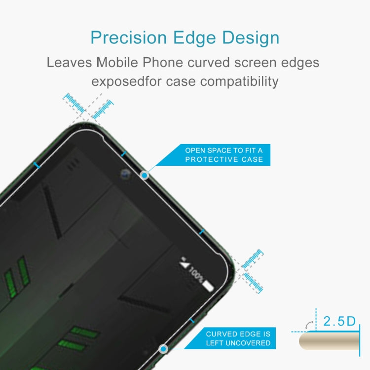 100 PCS 0.26mm 9H 2.5D Explosion-proof Tempered Glass Film for Xiaomi Black Shark Helo