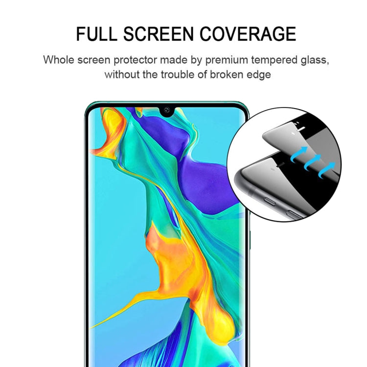 Edge Glue 3D Curved Edge Full Screen Tempered Glass Film for Huawei P30 Pro(Black) - free shipping - PMC TechLife - Order now!