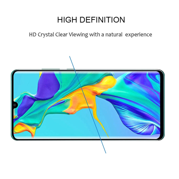 Edge Glue 3D Curved Edge Full Screen Tempered Glass Film for Huawei P30 Pro(Black) - free shipping - PMC TechLife - Order now!