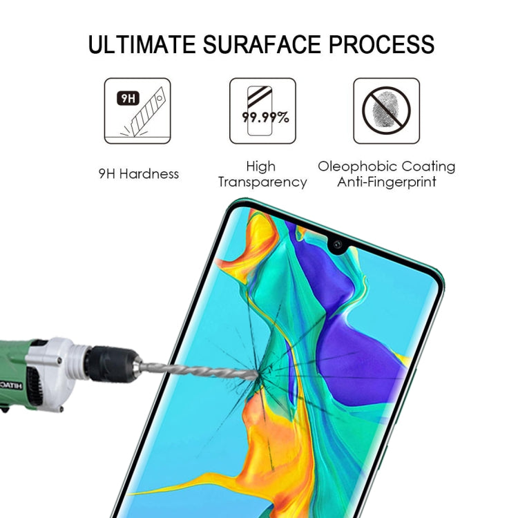 Edge Glue 3D Curved Edge Full Screen Tempered Glass Film for Huawei P30 Pro(Black) - free shipping - PMC TechLife - Order now!