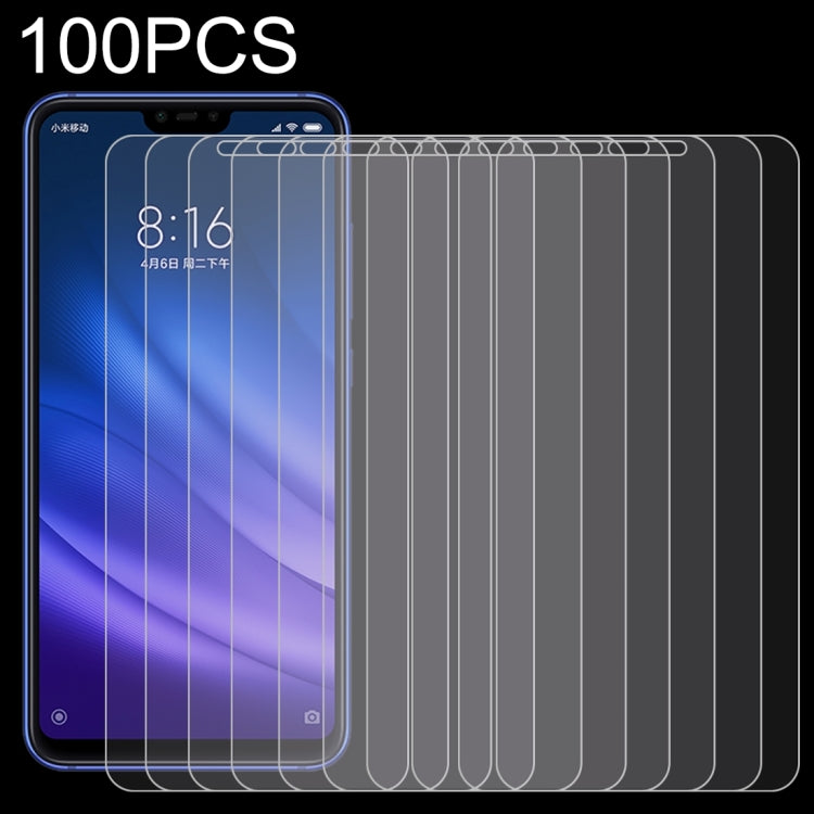 100 PCS 0.26mm 9H Surface Hardness 2.5D Full Screen Tempered Glass Film for Xiaomi Mi 8 Lite - free shipping - PMC TechLife - Order now!