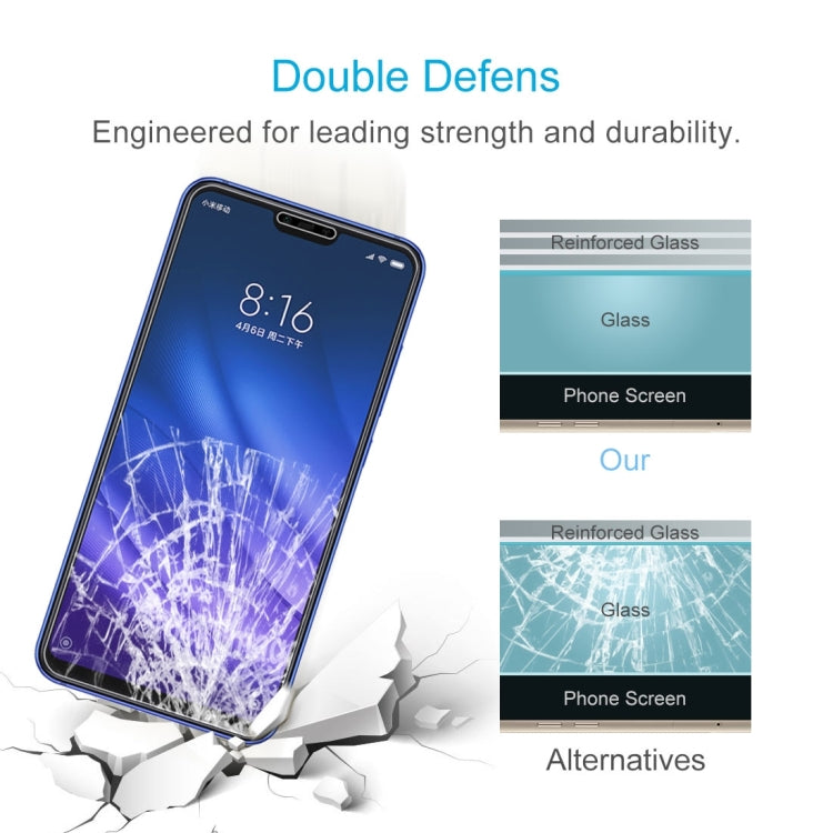100 PCS 0.26mm 9H Surface Hardness 2.5D Full Screen Tempered Glass Film for Xiaomi Mi 8 Lite - free shipping - PMC TechLife - Order now!