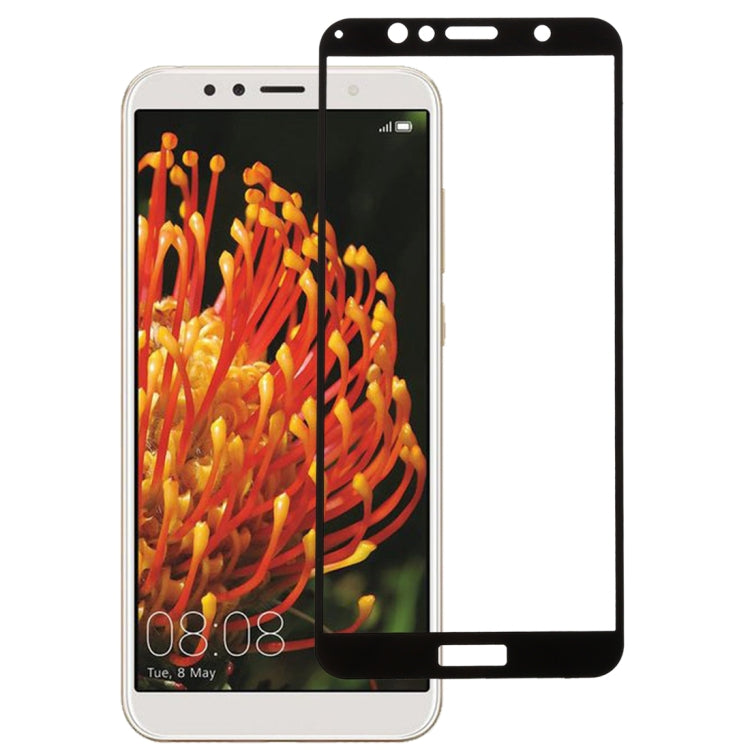 0.26mm 9H 2.5D Anti-scratch Silk-screen Tempered Glass Full Screen Film for Huawei Y6 (2018) (Black) - free shipping - PMC TechLife - Order now!