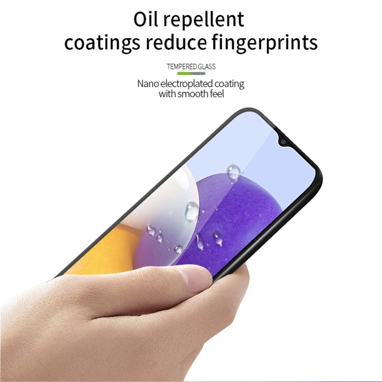 For Samsung Galaxy A22 4G PINWUYO 9H 3D Curved Full Screen Explosion-proof Tempered Glass Film(Black) (Black) - Galaxy Tempered Glass by PINWUYO | Online Shopping South Africa | PMC TechLife | Buy Now Pay Later Mobicred