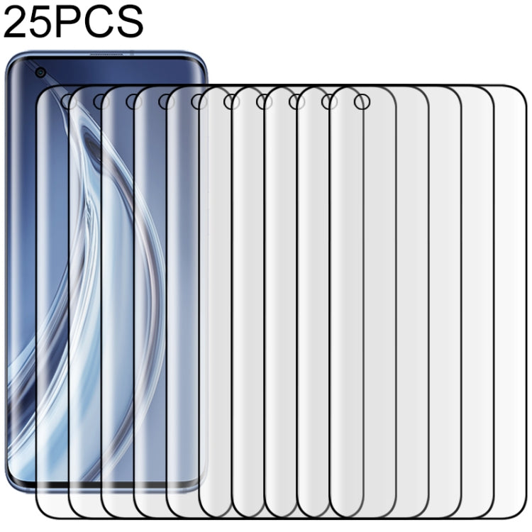 25 PCS For Xiaomi Mi 10 Pro 5G 9H HD 3D Curved Edge Tempered Glass Film (Black) -  by PMC TechLife | Online Shopping South Africa | PMC TechLife