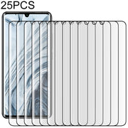25 PCS For Xiaomi Mi Note 10 9H HD 3D Curved Edge Tempered Glass Film (Black)