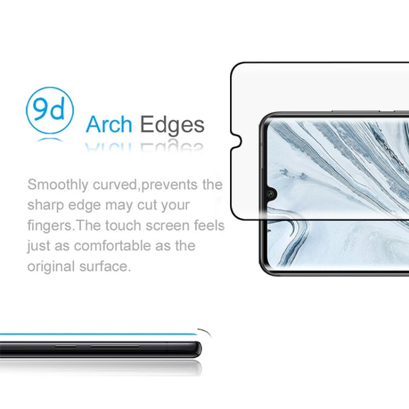 25 PCS For Xiaomi Mi Note 10 9H HD 3D Curved Edge Tempered Glass Film (Black)