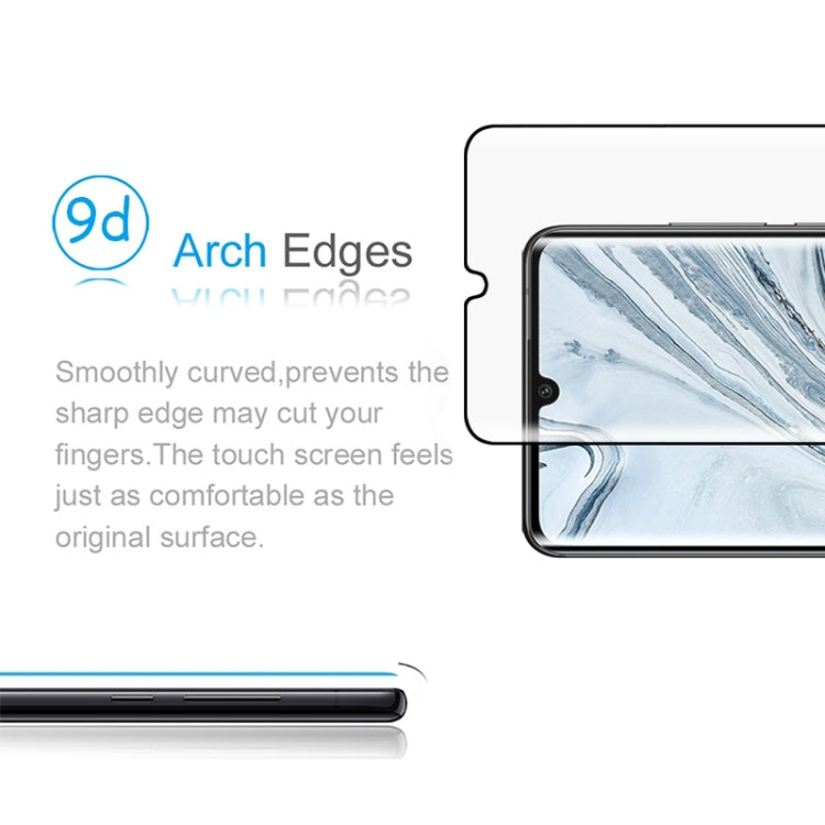 25 PCS For Xiaomi Mi Note 10 9H HD 3D Curved Edge Tempered Glass Film (Black)