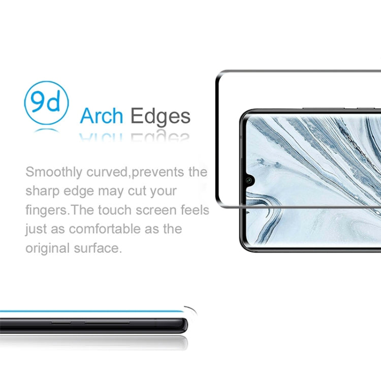 25 PCS For Xiaomi Mi Note 10 Pro 9H HD 3D Curved Edge Tempered Glass Film (Black)