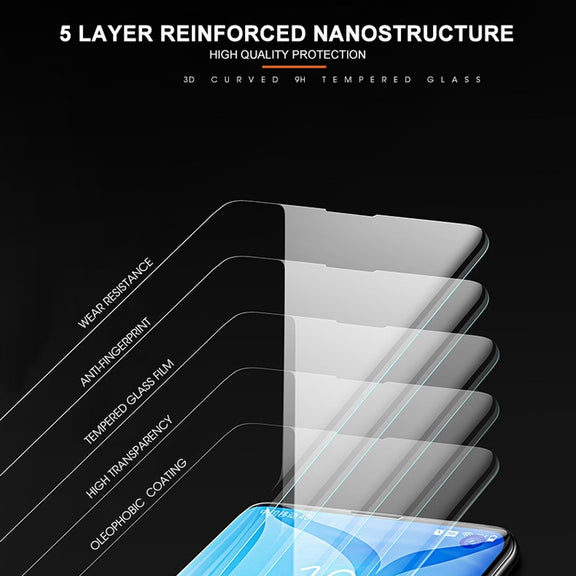UV Liquid Curved Full Glue Tempered Glass for Huawei P30 Pro