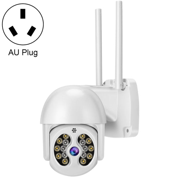 Tuya QX56 3.0 Million Pixels IP66 Water-resistant 2.4G Wireless IP Camera, Support Amazon Alexa & Google Home & Motion Detection & Two-way Audio & Full Color Night Vision & TF Card, AU Plug