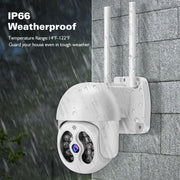 Tuya QX56 3.0 Million Pixels IP66 Water-resistant 2.4G Wireless IP Camera, Support Amazon Alexa & Google Home & Motion Detection & Two-way Audio & Full Color Night Vision & TF Card, AU Plug