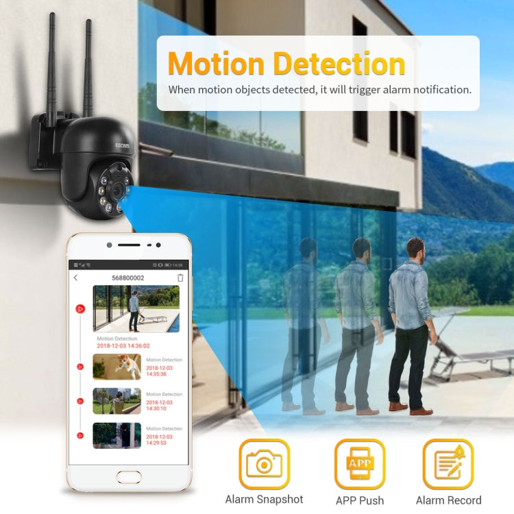 ESCAM WNK614 HD 3.0 Million Pixels 8-channel Wireless + 4IPC Wireless NVR Security System, UK Plug - free shipping - PMC Jewellery - Order now!