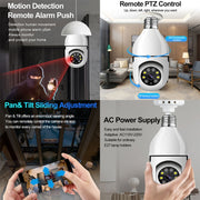 GA-C11 1080P 2MP 5G Dual Frequency Two-way Voice Intercom Bulb Camera (White)