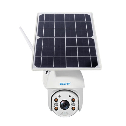 ESCAM QF280 HD 1080P IP66 Waterproof WiFi Solar Panel PT IP Camera without Battery, Support Night Vision / Motion Detection / TF Card / Two Way Audio (White) - free shipping - PMC Jewellery - Order now!