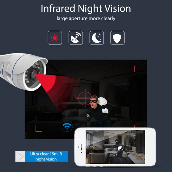 NEO NIP-56AI Outdoor Water-resistant WiFi IP Camera, with IR Night Vision & Mobile Phone Remote Control