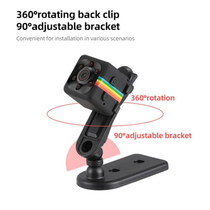 SQ11 Mini DV HD 480P 6 LEDs Sport Recorder Camera with Holder, Support Monitor Detection & IR Night Vision & TF Card (Red) - free shipping - PMC Jewellery - Order now!