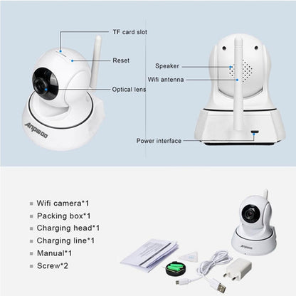 Anpwoo-YT002W 100W 3.6mm Lens Wide Angle 720P Smart WIFI Monitor Camera , Support Night Vision & TF Card Expansion Storage - free shipping - PMC Jewellery - Order now!