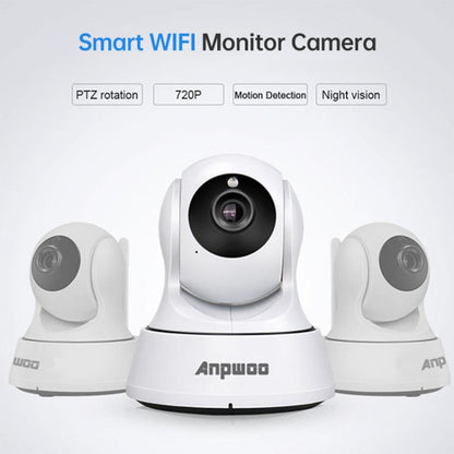 Anpwoo-YT002W 100W 3.6mm Lens Wide Angle 720P Smart WIFI Monitor Camera , Support Night Vision & TF Card Expansion Storage - free shipping - PMC Jewellery - Order now!