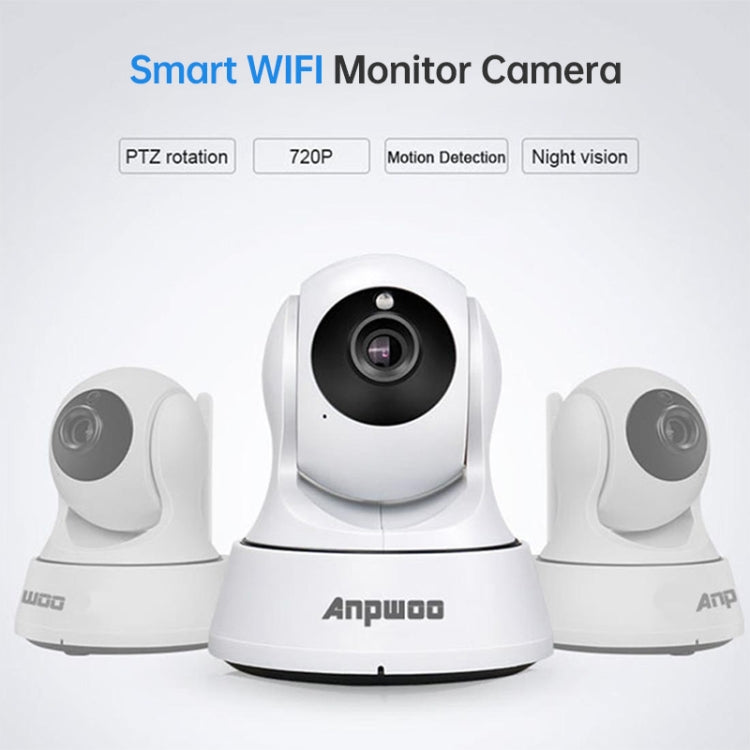 Anpwoo-YT002W 100W 3.6mm Lens Wide Angle 720P Smart WIFI Monitor Camera , Support Night Vision & TF Card Expansion Storage