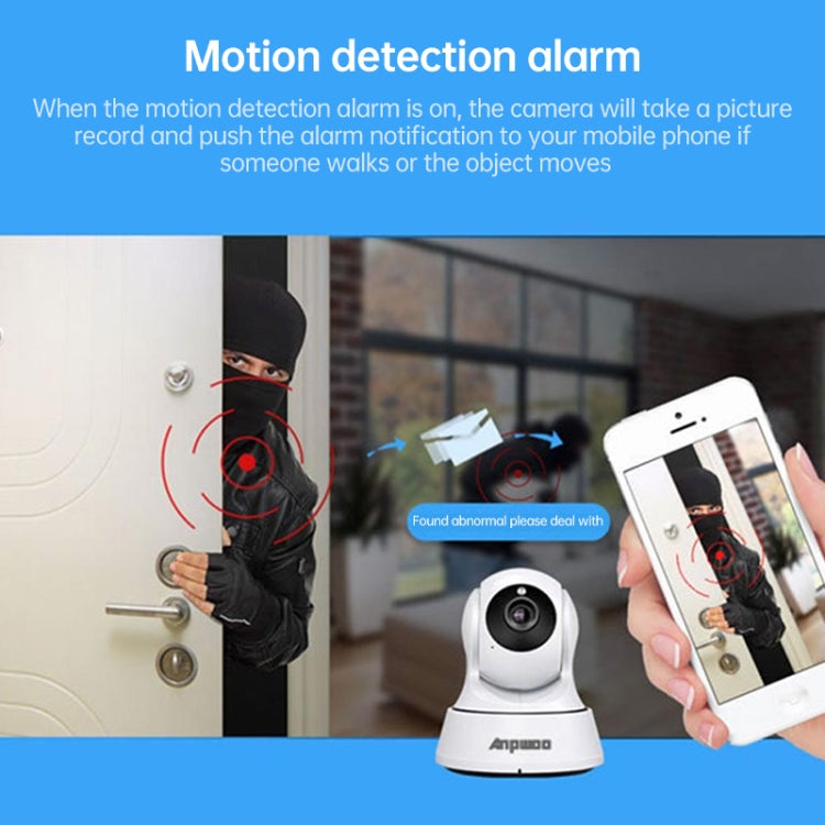 Anpwoo-YT002W 100W 3.6mm Lens Wide Angle 720P Smart WIFI Monitor Camera , Support Night Vision & TF Card Expansion Storage - free shipping - PMC Jewellery - Order now!