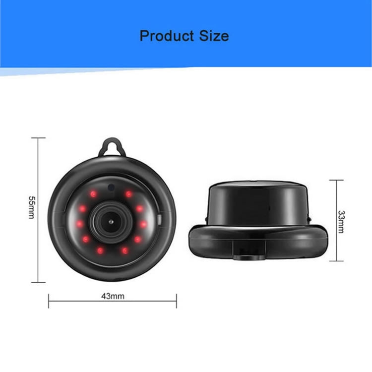 Anpwoo MN001 3518Ev200 1.0 MP Mini HD WiFi IP Camera with 6 PCS Infrared LEDs, Support Motion Detection & Night Vision & TF Card(Max 64GB) - free shipping - PMC Jewellery - Order now!
