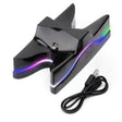 Special UFO Shape 2 x USB Charging Dock Station Stand / Controller Charging Stand for PS4 Playstation 4  with Multi Colors LED(Black) - free shipping - PMC TechLife - Order now!