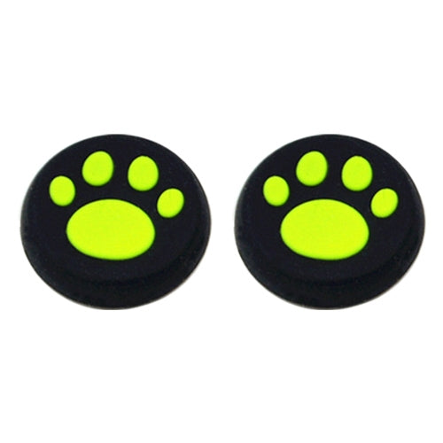 4 PCS Cute Cat Paw Silicone Protective Cover for PS4 / PS3 / PS2 / XBOX360 / XBOXONE / WIIU Gamepad Joystick(Green) - Cases by PMC TechLife | Online Shopping South Africa | PMC TechLife