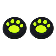 4 PCS Cute Cat Paw Silicone Protective Cover for PS4 / PS3 / PS2 / XBOX360 / XBOXONE / WIIU Gamepad Joystick(Green)