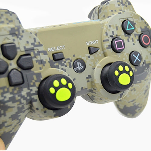 4 PCS Cute Cat Paw Silicone Protective Cover for PS4 / PS3 / PS2 / XBOX360 / XBOXONE / WIIU Gamepad Joystick(Green) - Cases by PMC TechLife | Online Shopping South Africa | PMC TechLife