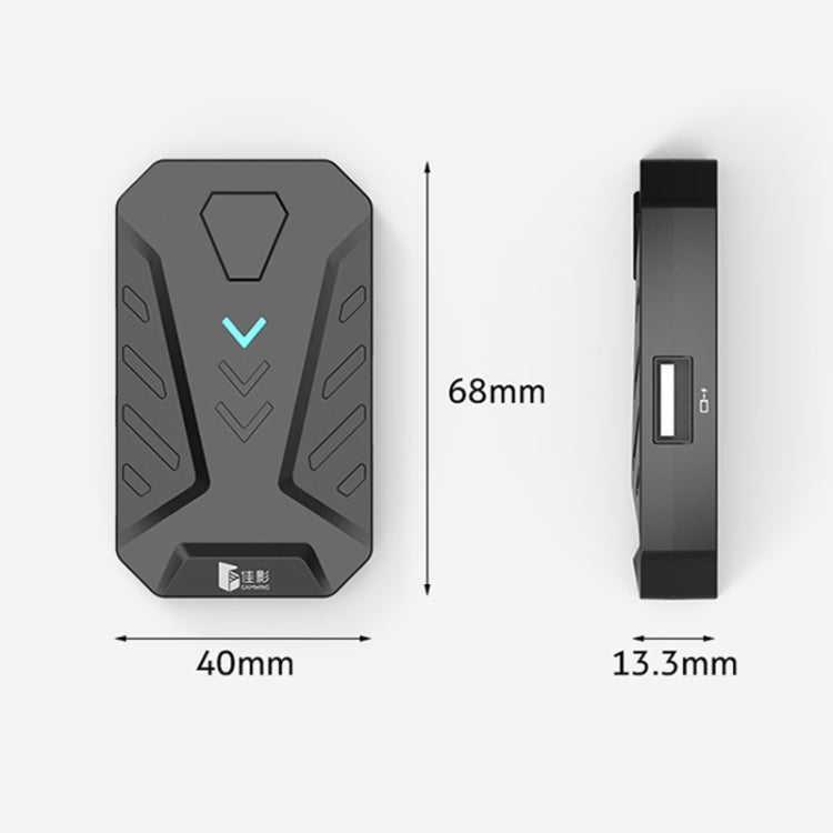 GAMWING MIX Portable Bluetooth 4.0 Keyboard Mouse Converter Eating Chicken Game Auxiliary Tool(Black) - free shipping - PMC Jewellery - Order now!