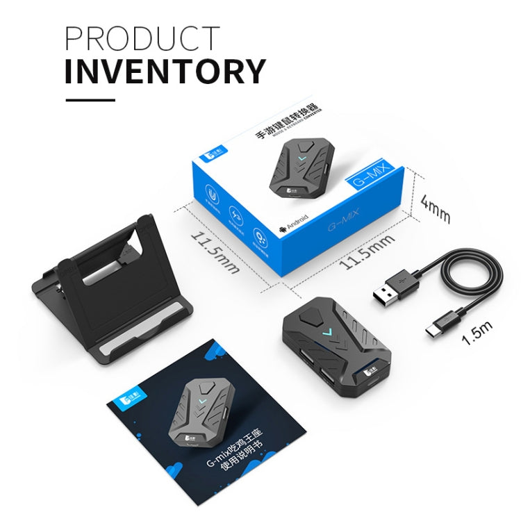GAMWING MIX Portable Bluetooth 4.0 Keyboard Mouse Converter Eating Chicken Game Auxiliary Tool(Black) - free shipping - PMC Jewellery - Order now!