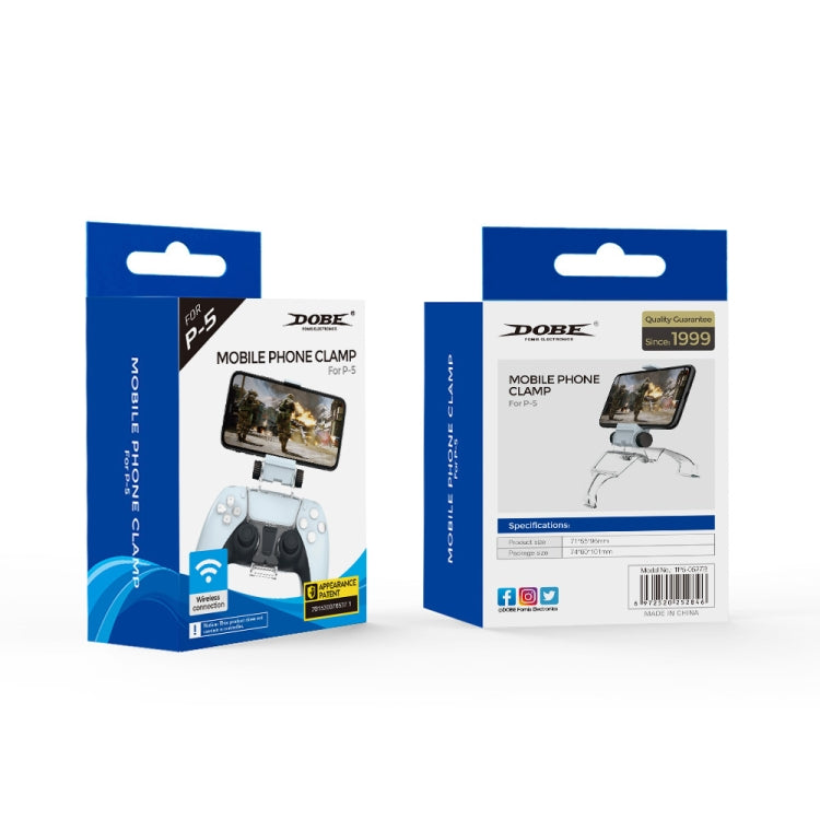 DOBE TP5-0527B Gamepad Controller Smart Phone Cellphone Mount holder Support Clamp Clip For PS5 - Holder by DOBE | Online Shopping South Africa | PMC TechLife