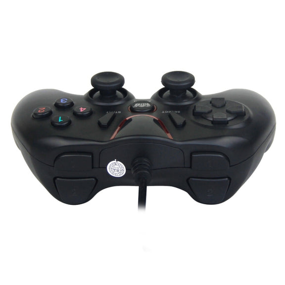 Wired Game Controller Gamepad Handle for PS3 / Compute(Black)