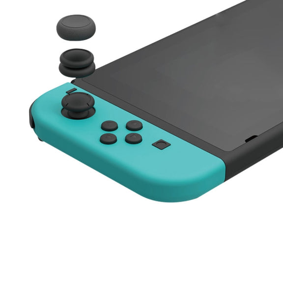 Left + Right Gamepad Rocker Cap Button Cover for NS Pro / PS4(Green+Red)