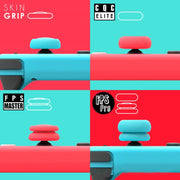 Left + Right Gamepad Rocker Cap Button Cover for Switch(Green+Red)