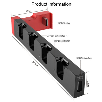 iPega PG-9186 Game Controller Charger Charging Dock Stand Station Holder with Indicator for Nintendo Switch Joy-Con - free shipping - PMC Jewellery - Order now!