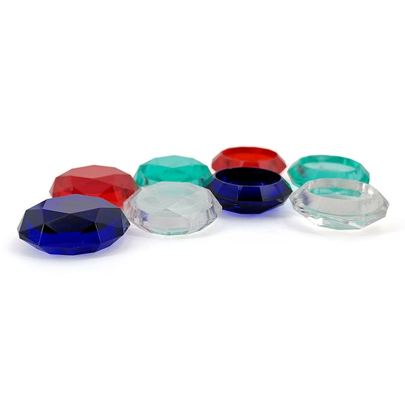 2 PCS Diamond Texture Games Grip Caps for PS5(Green)