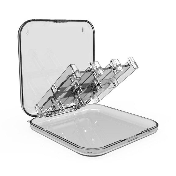 12 in 1 Box Memory Card Holder Box for Nintendo Switch(Silver)