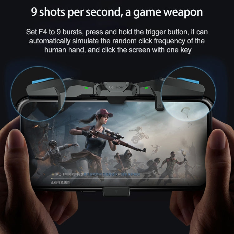 GameSir F4 Foldable Eagle Wing Shaped Physical Direct Connect Capacitor Gamepad Compatible with IOS & Android System Devices