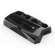 KJH P5-010-2 Multi-function Charging Cooling Fan Base with Storage Tray Bracket For PS5 De / UHD