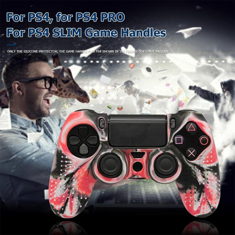 Non-slip Silicone Protective Case for Sony PS4(Black+green) - Cases by PMC TechLife | Online Shopping South Africa | PMC TechLife