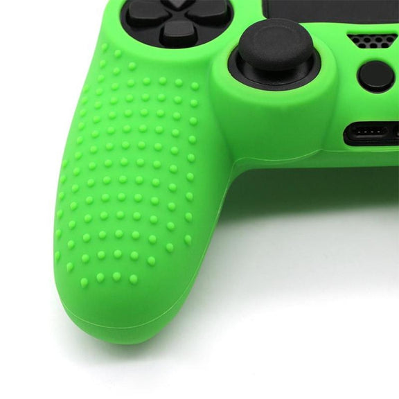 Non-slip Silicone Protective Case for Sony PS4(Black Blue)