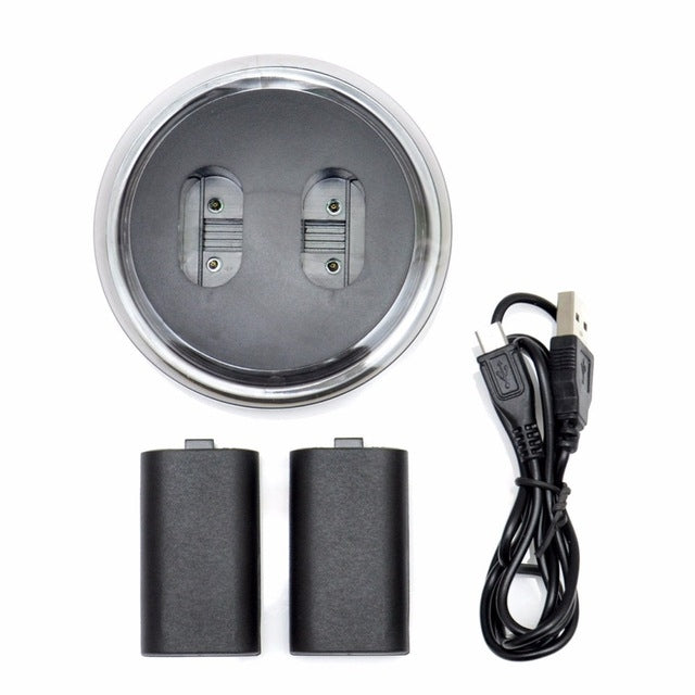 SND-362 Rechargeable Battery x 2 + USB Cable + Charging Dock Station with LED Indicator for X-ONE Wireless Controller - free shipping - PMC Jewellery - Order now!