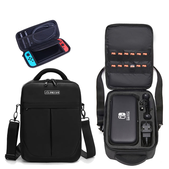 Portable Water-resistant Storage Backpack Console Case For Switch