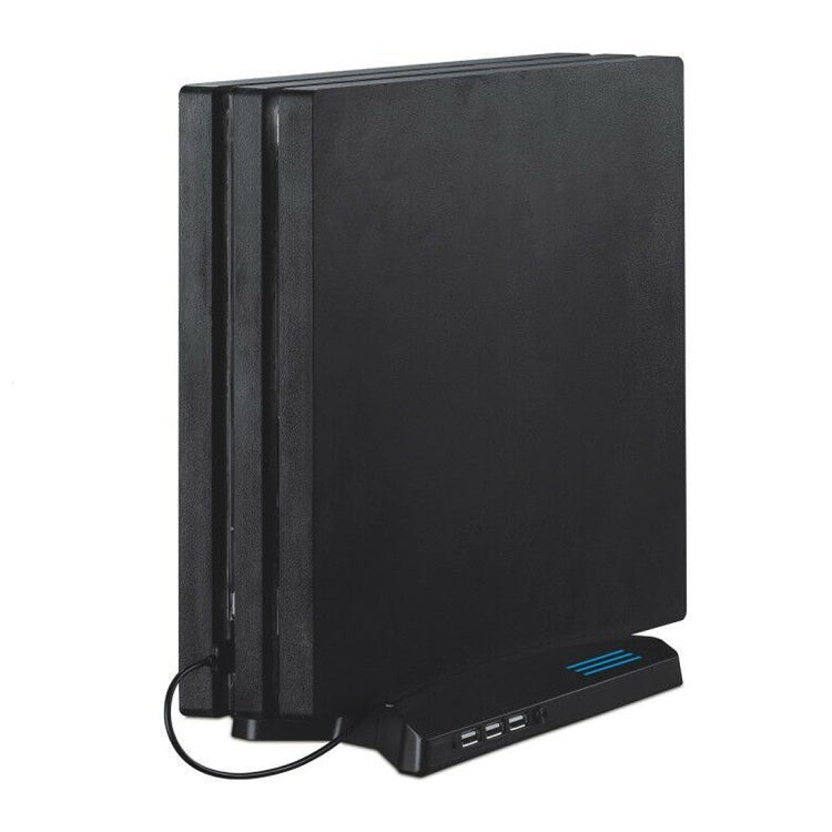 3 in 1 Charger Charging Dock Station Stand + Cooling Fans + 3 USB HUBs for Playstation PS4 Pro - Charger & Power by PMC TechLife | Online Shopping South Africa | PMC TechLife
