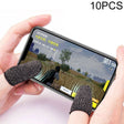 10 PCS Nylon + Conductive Fiber Non-slip Sweat-proof Mobile Phone Game Touch Screen Finger Cover for Thumb / Index Finger(Black) - Gaming Finger Sleeves by PMC TechLife | Online Shopping South Africa | PMC TechLife